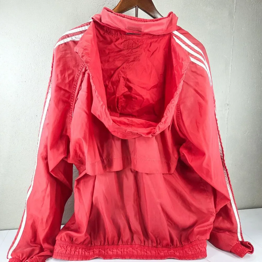 VTG90s Adidas Team True To The Athlete Embroidered 3-Stripe Windbreaker Sz L